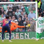 El Real Betis logra lo inédito frente al Barcelona en esta temporada