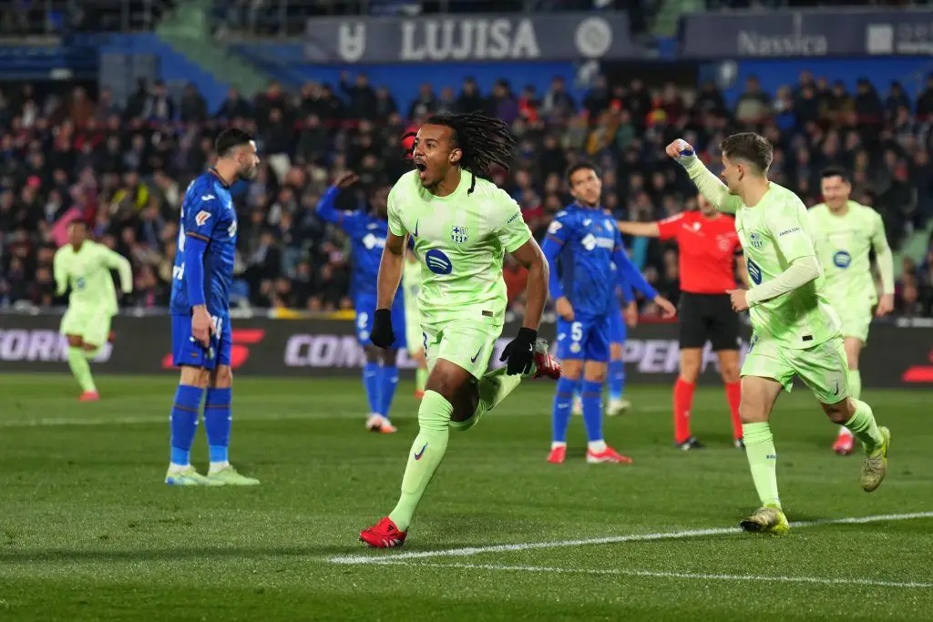 El jugador del Barcelona imita la icónica celebración de su compañero en el partido contra el Getafe