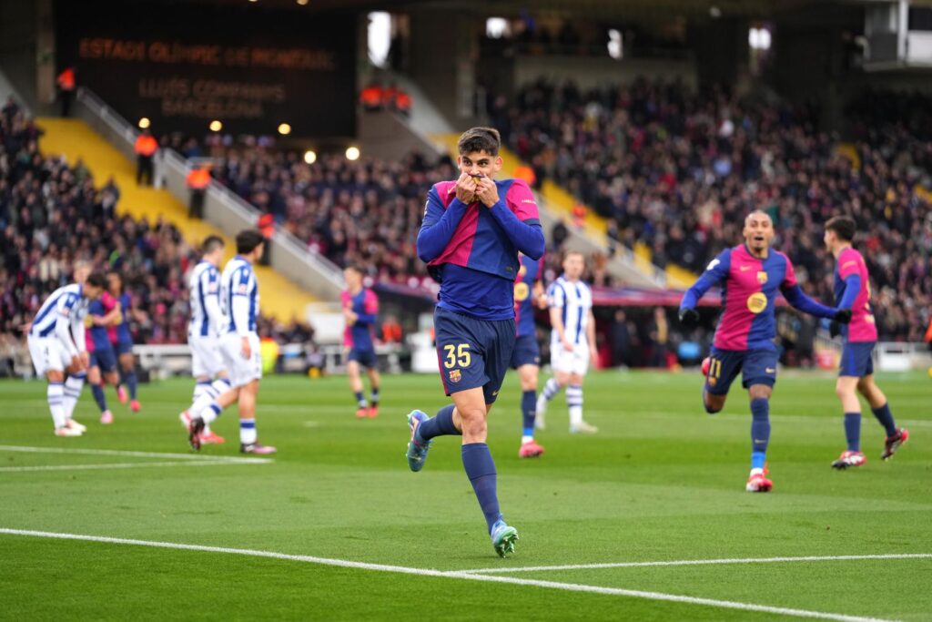 Gerard Martin celebra su primer gol en Barcelona y comparte su emoción tras el partido contra la Real Sociedad