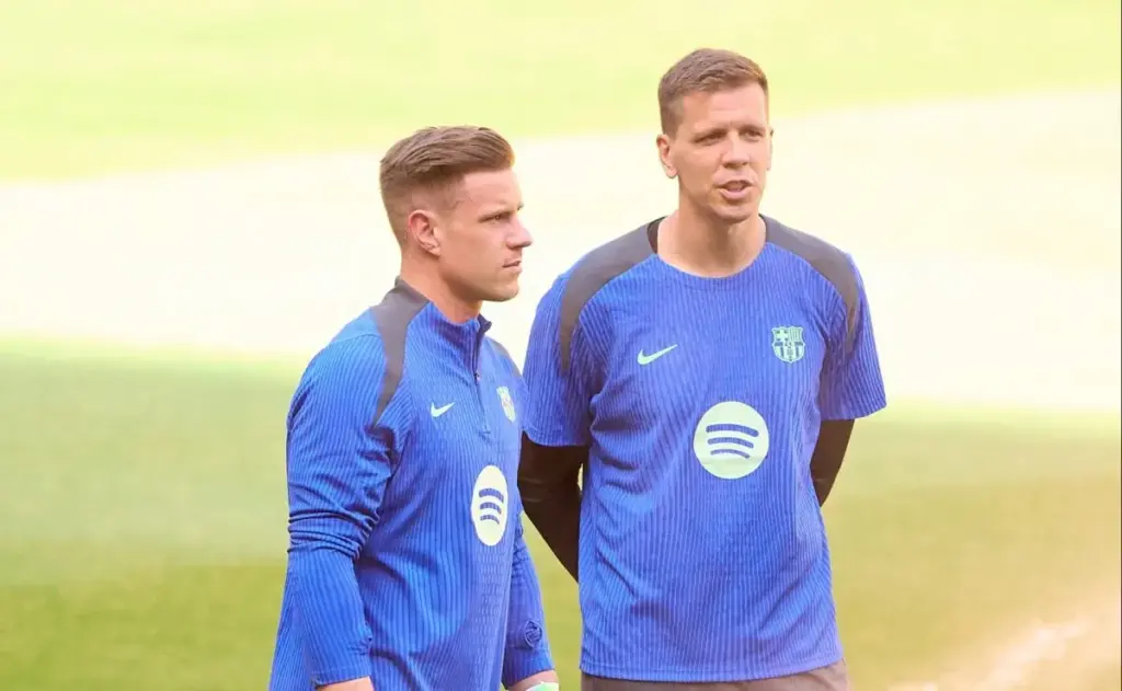 Szczęsny sorprende a Lewandowski en un momento viral que no te puedes perder