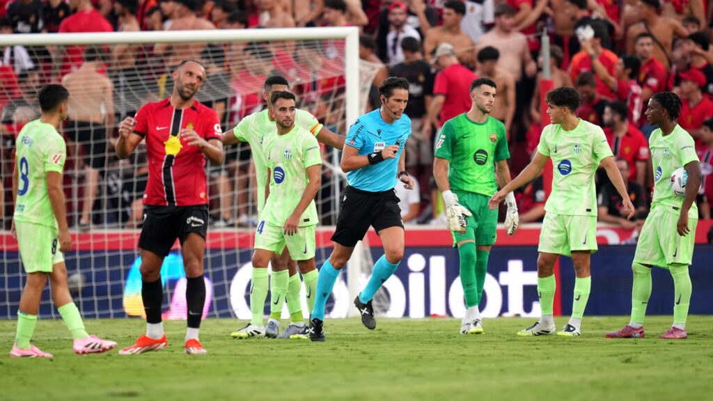 Joan García analiza las tarjetas rojas del Mallorca y el gol de Torres tras la victoria del Barcelona