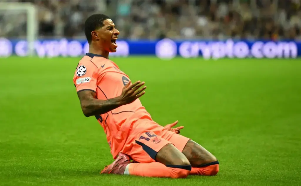 Rashford sorprende y brilla en el Barcelona: su papel clave en la Champions